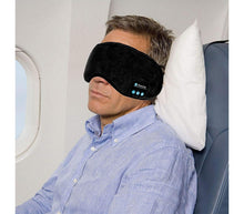 Carica l'immagine nel visualizzatore di Gallery, Maschera Fascia Bluetooth Per Occhi Maschera Viaggio Cuffie Wireless Sonno Q-YZ1