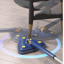 Carica l'immagine nel visualizzatore di Gallery, Self-wringing Triangle Extended Mop X Type Microfiber Floor Squeeze Free Hand Washing Lazy Tool Rotate Household Cleaning Tool