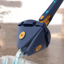 Carica l'immagine nel visualizzatore di Gallery, Self-wringing Triangle Extended Mop X Type Microfiber Floor Squeeze Free Hand Washing Lazy Tool Rotate Household Cleaning Tool