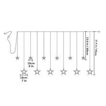 Carica l'immagine nel visualizzatore di Gallery, CATENA LUMINOSA STELLA LUCE BIANCO CALDO STELLE LUCI LED NATALE FESTE ADDOBBI