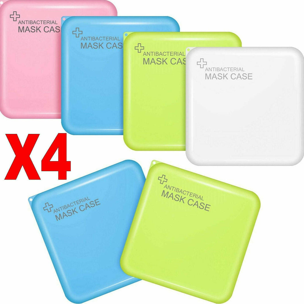 4 porta mascherine custodia cover contenitore organizer portatile tascabile X4