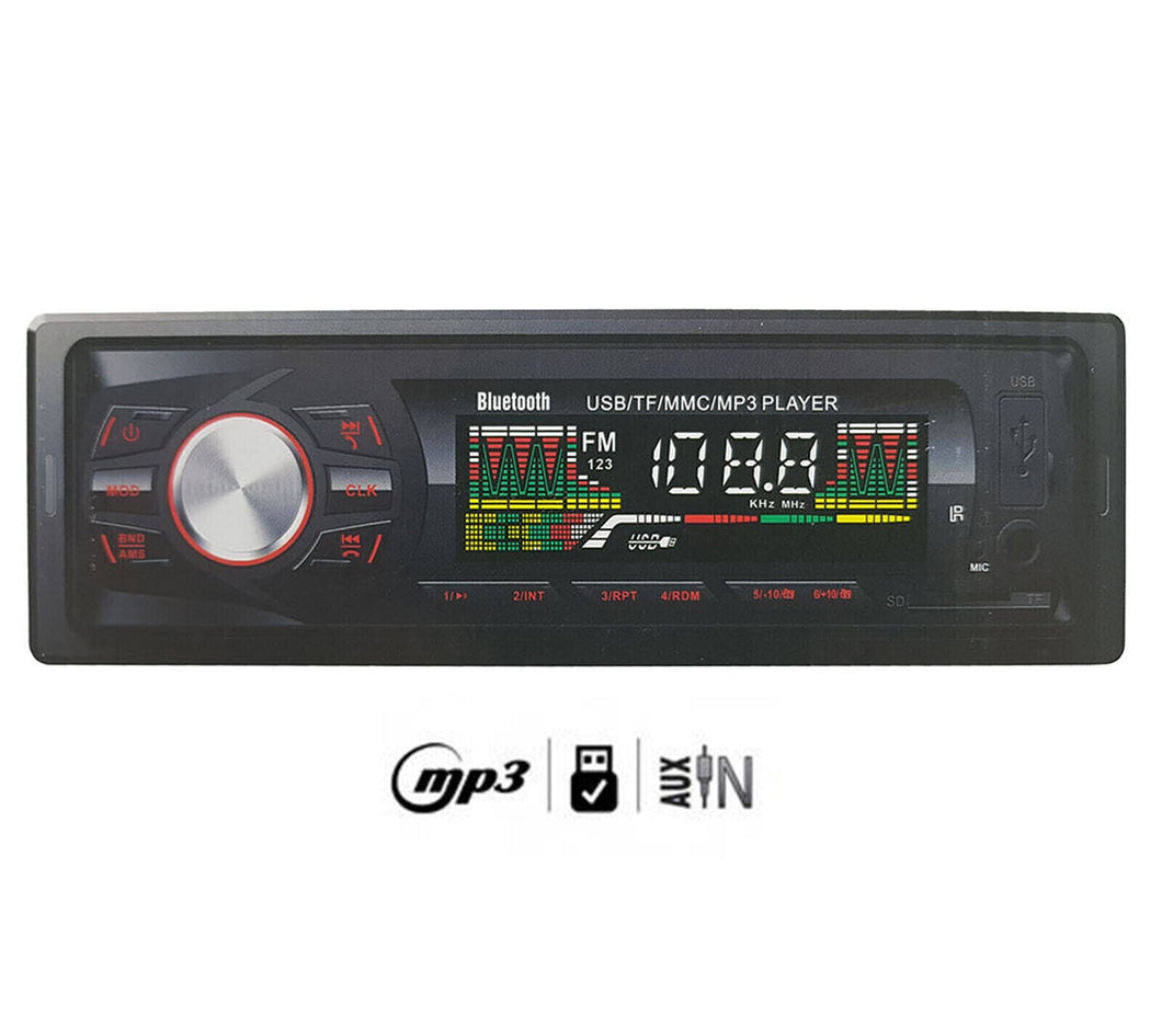 Autoradio Stereo Auto Bluetooth USB Radio AUX Display lcd Telecomando LM-6201