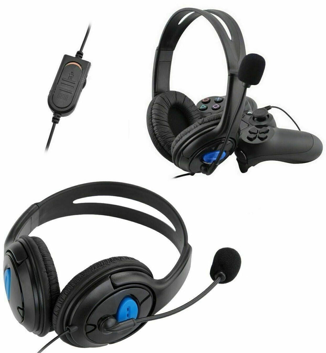 Cuffie Compatibili XL Gaming Per Playstation 4/5 - PC Cuffia Con Microfono HSB
