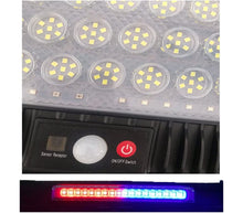 Lade das Bild in den Galerie-Viewer, Faro LED Solare 140 LED Lampione Stradale Faretto Con Sensore Movimento IP65
