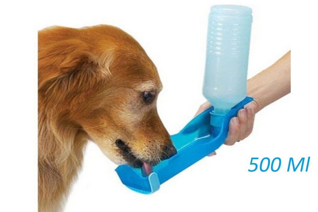 Borraccia per animali portatile beverino bottiglia 500ml per cani da viaggio