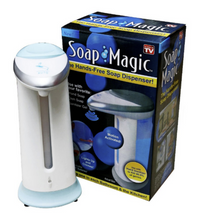 Lade das Bild in den Galerie-Viewer, DISPENSER PORTA SAPONE EROGATORE DOSATORE AUTOMATICO MAGIC SOAP INFRAROSSI
