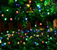 Lade das Bild in den Galerie-Viewer, Luci Per Albero di Natale 100LED Minilucciole RGB 8MT Catena Luminosa Natalizia
