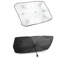 Lade das Bild in den Galerie-Viewer, Parasole per auto parabrezza anteriore ombrello portatile pieghevole 130x75cm
