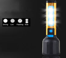 Lade das Bild in den Galerie-Viewer, Torcia LED Ricaricabile USB 3 COB 5W Luce Regolabile Emergenza Sport e Campeggio
