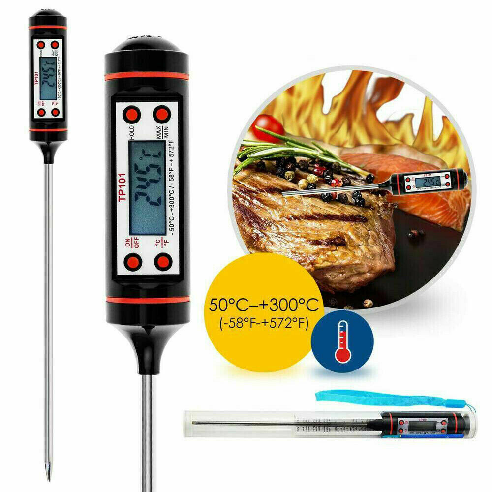 Termometro Digitale da Cucina Sonda per Alimenti Bevande Laboratorio Barbeque