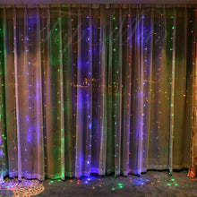 Carica l&#39;immagine nel visualizzatore di Gallery, Tenda Luminosa Natalizia NATALE LUCI 3m x 100cm  led PROLUNGABILE PIOGGIA
